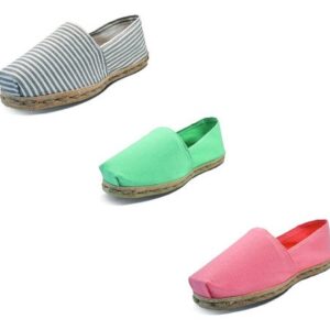 Tripack Alpargata Ray Gr/blan, Turquesa Y Coral