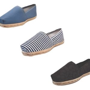 Tripack Alpargata Mezclilla, Ray Azul/bla Y Animal Print Neg