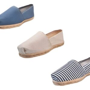 Tripack Alpargata Mezclilla, Crudo Y Ray Azul/blanco