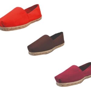 Tripack Alpargata Rojo, Café Y Burdeo