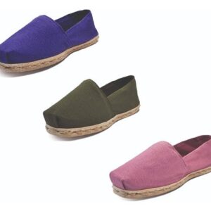 Tripack Alpargata Morado, Verde Militar Y Jacarandá