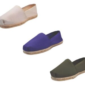 Tripack Alpargata Crudo, Morado Y Verde Militar