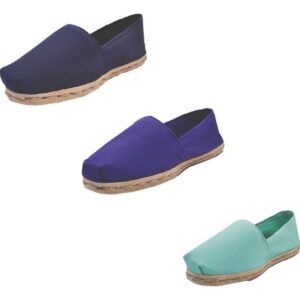 Tripack Alpargata Azul Marino, Morado Y Turquesa