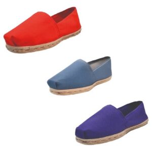 Tripack Alpargata Rojo, Mezclilla Y Morado