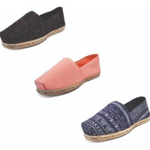 Tripack Alpargata Anim Prin Ng, Coral Y Azul Étnico