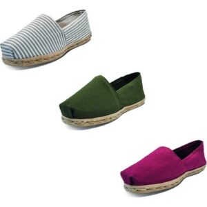 Tripack Alpargata Ray Gr/blan, Verde Militar Y Burdeo