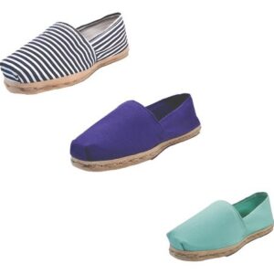 Tripack Alpargata Ray Azu/blan, Morado Y Turquesa