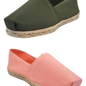 Pack Alpargata Verde Militar - Coral