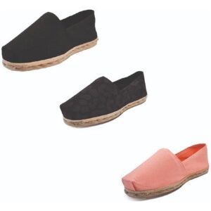 Tripack Alpargata Negro, Animal Print Negro Y Coral