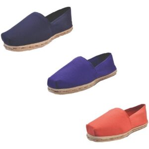 Tripack Alpargata Azul Marino, Morado Y Terracota