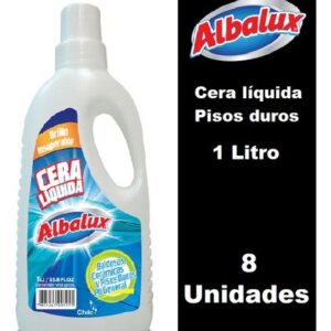 Caja 8 Cera Liquida Para Pisos Duros 1 Litro C/u
