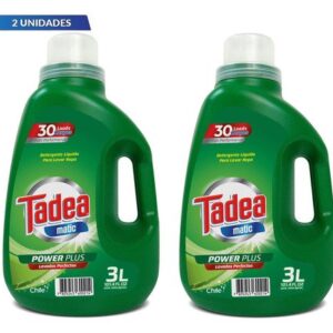 Pack 2 Detergentes Líq. Tadea Power Plus Bidón 3 Litros C/u
