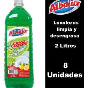 Caja 8 Lavalozas Limpia Y Desengrasa  2 Lts