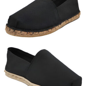 Pack Alpargata Negro - Negro Refuerzo De Goma
