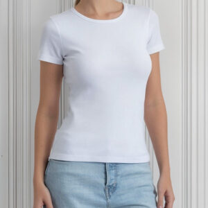 Camiseta Mujer Lady Genny K-727 Cotton Rib Manga Corta