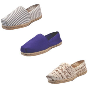 Tripack Alpargata Ray Gr/blan, Morado Y Crudo Étnico