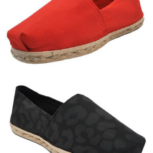 Pack Alpargata Rojo - Animal Print Negro