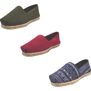 Tripack Alpargata Verde Militar, Burdeo Y Azul Étnico