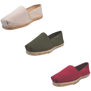 Tripack Alpargata Crudo, Verde Militar Y Burdeo
