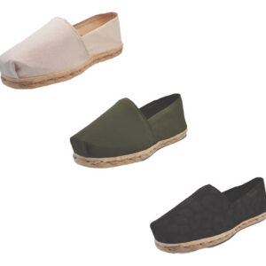 Tripack Alpargata Crudo, Verde Militar Y Anim Print Ng
