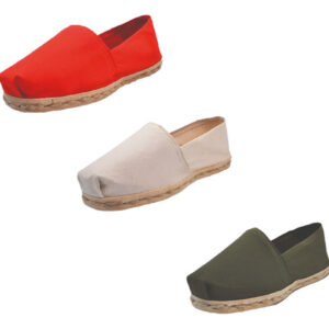 Tripack Alpargata Rojo, Crudo Y Verde Militar