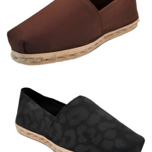 Pack Alpargata Café - Animal Print Negro