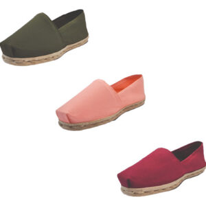 Tripack Alpargata Verde Militar, Coral Y Burdeo