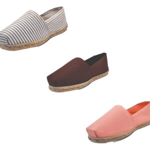 Tripack Alpargata Ray Gr/blan, Café Y Coral