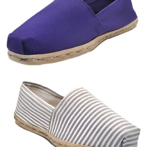 Pack Alpargata Rayado Gris/blanco - Morado