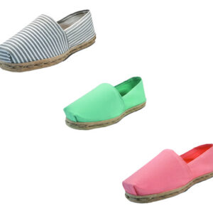 Tripack Alpargata Ray Gr/blan, Turquesa Y Coral