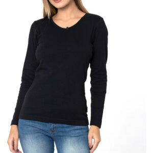 Pack Camiseta Mujer Lady Genny K-321 Cotton Rib Manga Larga