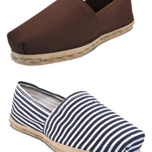 Pack Alpargata Rayado Azul/blanco - Café