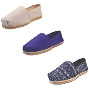 Tripack Alpargata Crudo, Morado Y Azul Étnico