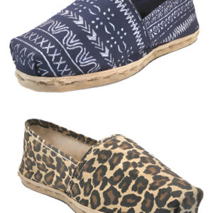 Pack Alpargata Animal Print - Azul Étnico
