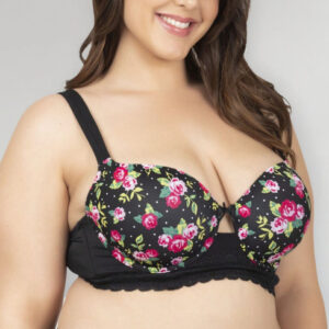 Bralette Mujer Lady Genny + Size S-181c Encaje Y Microfibra