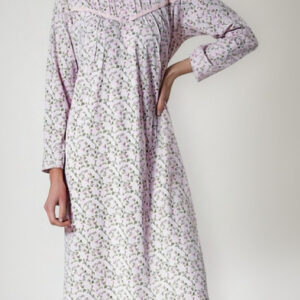 Camisón Mujer Monamour 114 Te Algodón Estampado Con Alforzas
