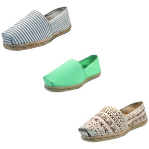 Tripack Alpargata Ray Gr/blan, Turquesa Y Crudo Étnico