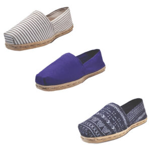 Tripack Alpargata Ray Gr/blan, Morado Y Azul Étnico
