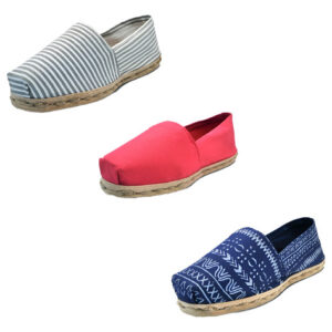 Tripack Alpargata Ray Gr/blan, Terracota Y Azul Étnico