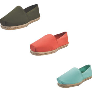 Tripack Alpargata Verde Militar, Terracota Y Turquesa