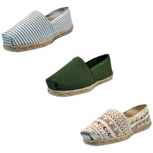 Tripack Alpargata Ray Gr/blan, Verde Militar Y Crudo Étnico