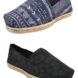 Pack Alpargata Animal Print Negro - Azul Étnico