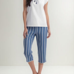 Pijama Mujer Lady Genny J-805 Cotton & Viscosa Blanco S