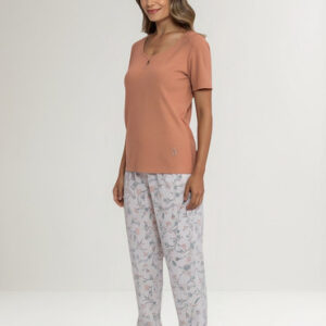 Pijama Mujer Lady Genny J-905 Cotton Ocre S