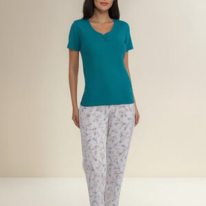 Pijama Mujer Lady Genny J-905 Cotton Petroleo M