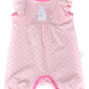 Pijama Bebé Lady Genny Bb-167 Enterito Cotton Rosa Lunares 18m A 24m