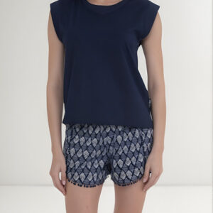 Pijama Mujer Lady Genny J-897 Cotton Azul M