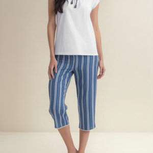 Pijama Mujer Lady Genny J-805 Cotton & Viscosa Blanco L