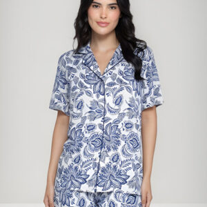 Pijama Mujer Lady Genny J-903 Fantasia Azul Xl