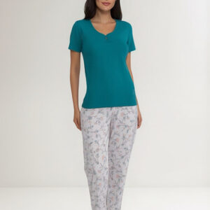 Pijama Mujer Lady Genny J-905 Cotton Petroleo L